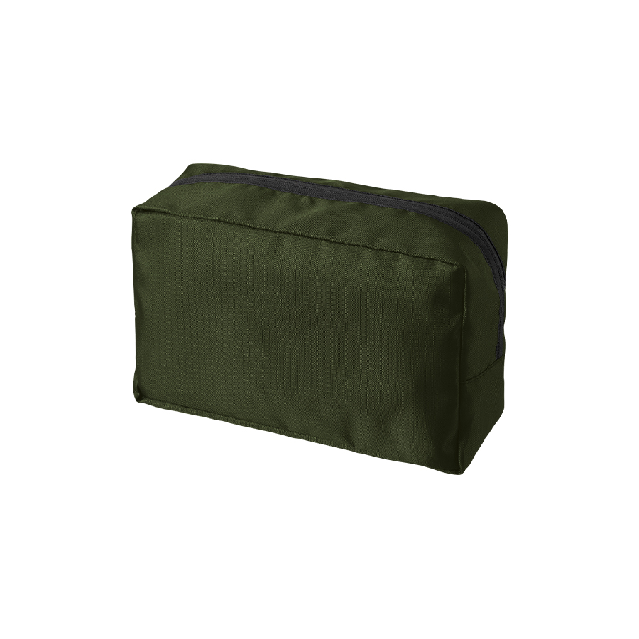 リップストップスクエアポーチ(L) カーキ