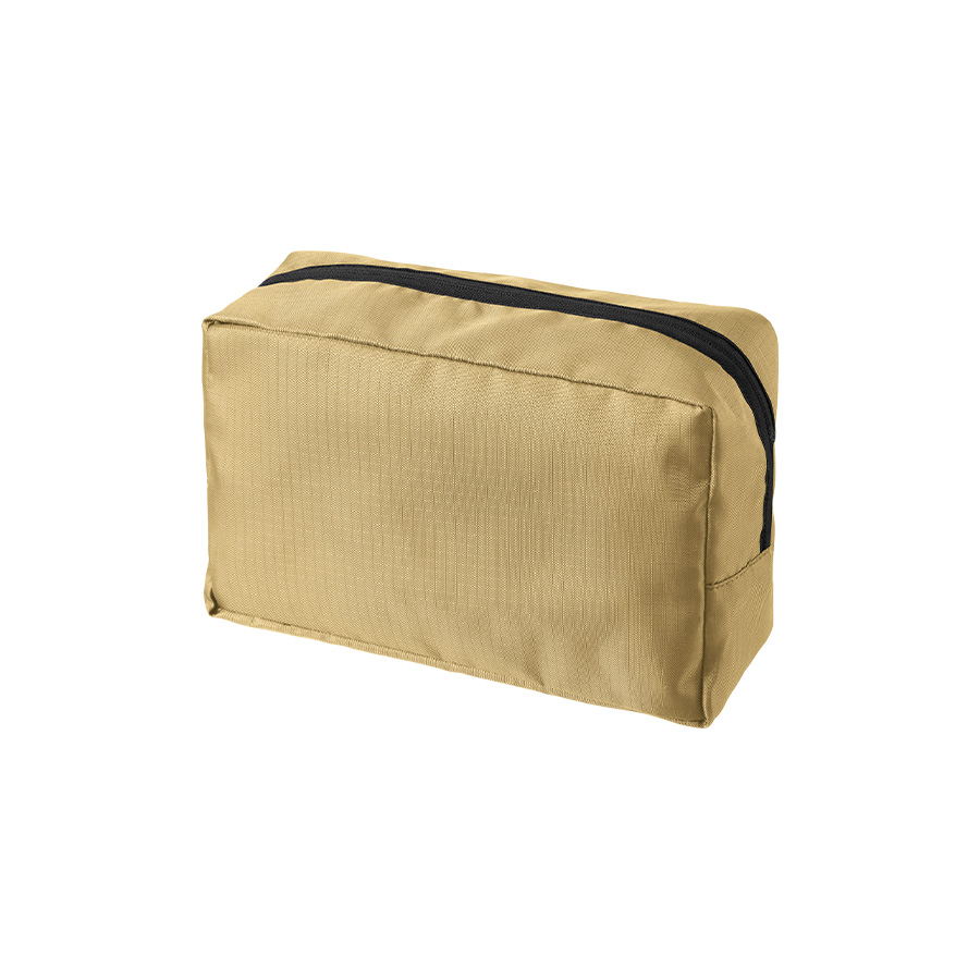 リップストップスクエアポーチ(L) ベージュ