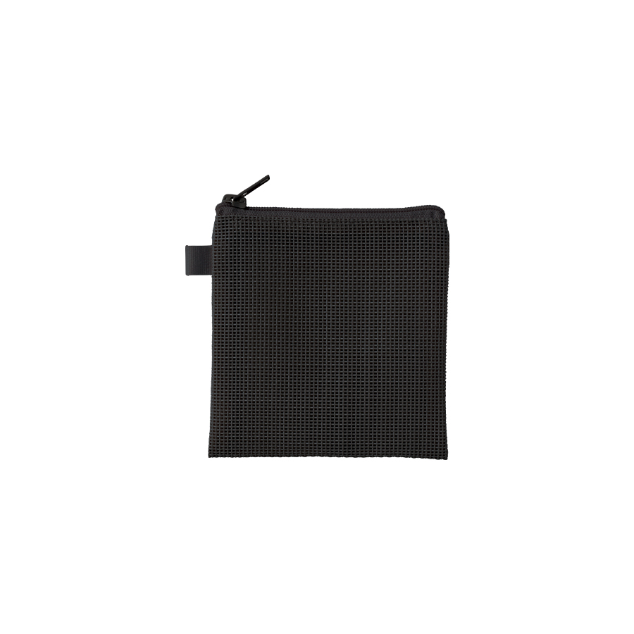 ハードメッシュフラットポーチ(SS) ブラック