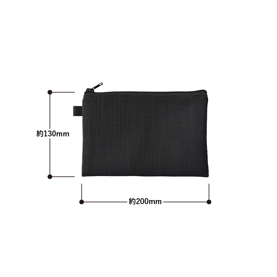 ハードメッシュフラットポーチ(S) ナチュラルホワイト(TP-0071-044)画像-3