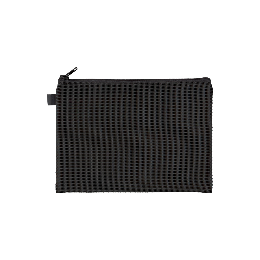 ハードメッシュフラットポーチ(M) ブラック