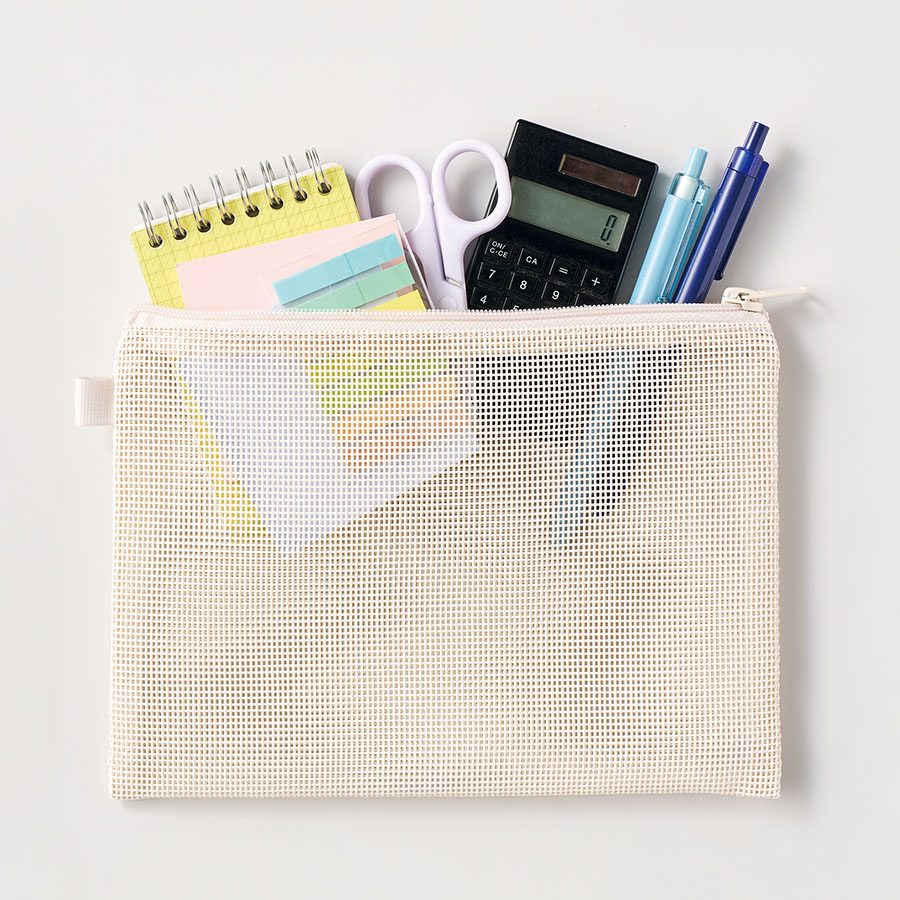 ハードメッシュフラットポーチ(M) ブラック（TP-0072-009）画像-2