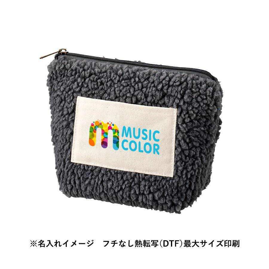 ボア&キャンバスポケットデイリーポーチ スモークブルー（TP-0100-034）画像-8