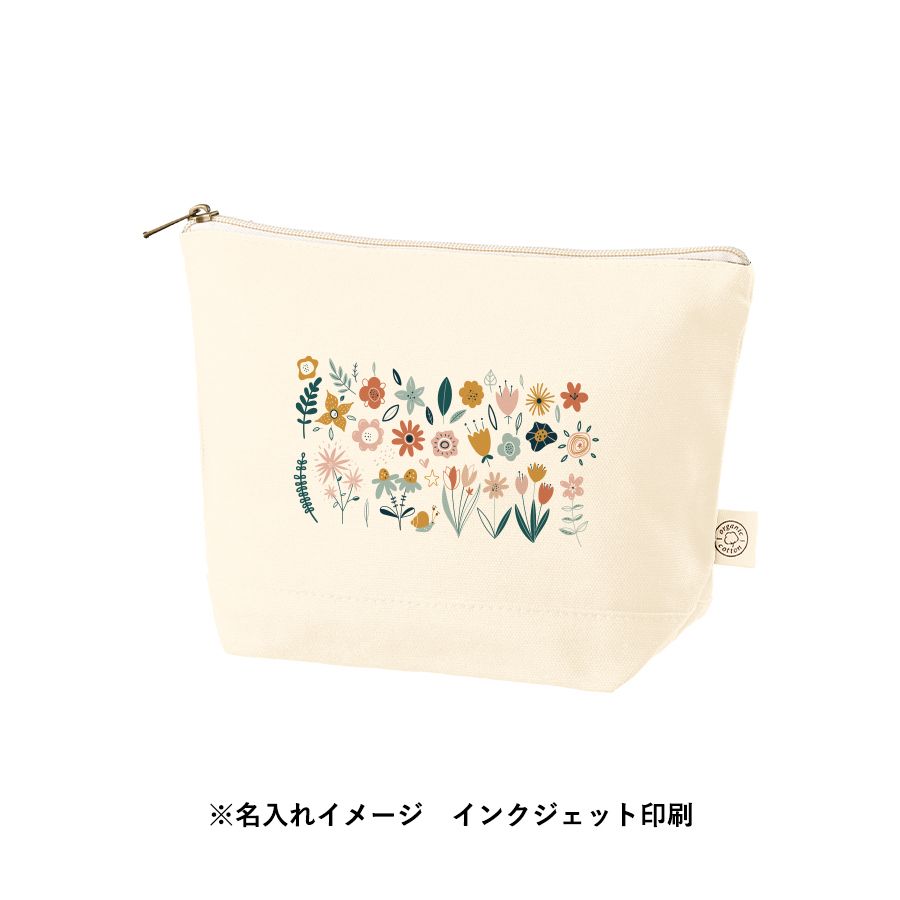 オーガニックコットンキャンバスデイリーポーチ（M)　ナチュラル（TR-1311-008）画像-6