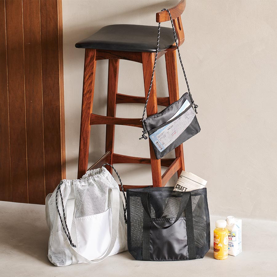 メッシュライントート(L) ブラック（TR-1396-009）画像-3