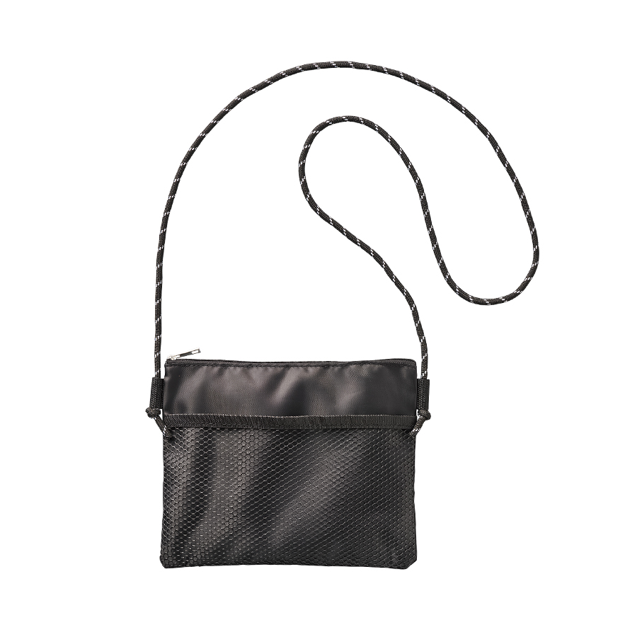 メッシュポケットサコッシュ ブラック