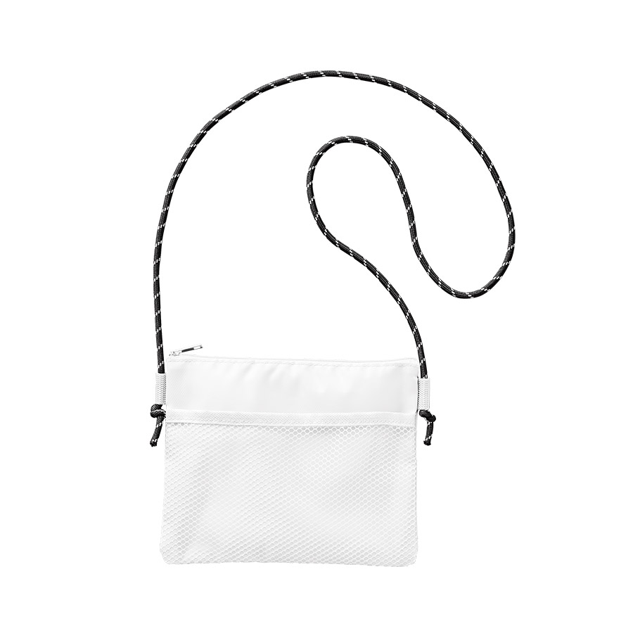 メッシュポケットサコッシュ ホワイト