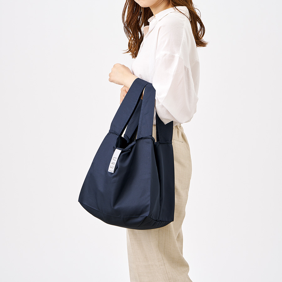 クルリト セルフレジで使いやすいスクエアデリバッグ ネイビー(TR-1420-006)画像-2