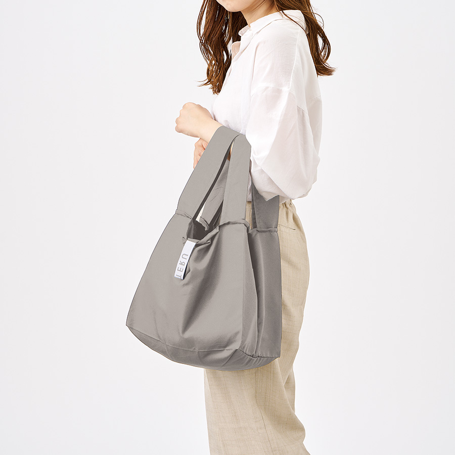 クルリト セルフレジで使いやすいスクエアデリバッグ グレー(TR-1420-011)画像-2