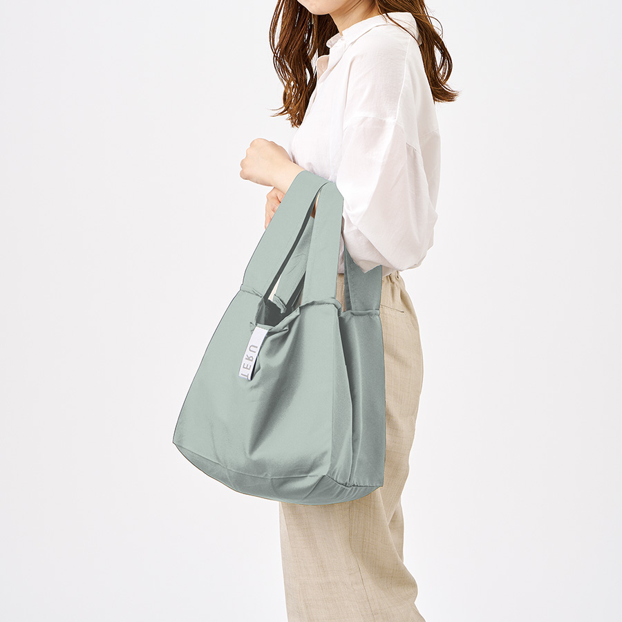 クルリト セルフレジで使いやすいスクエアデリバッグ ミントブルー(TR-1420-034)画像-2