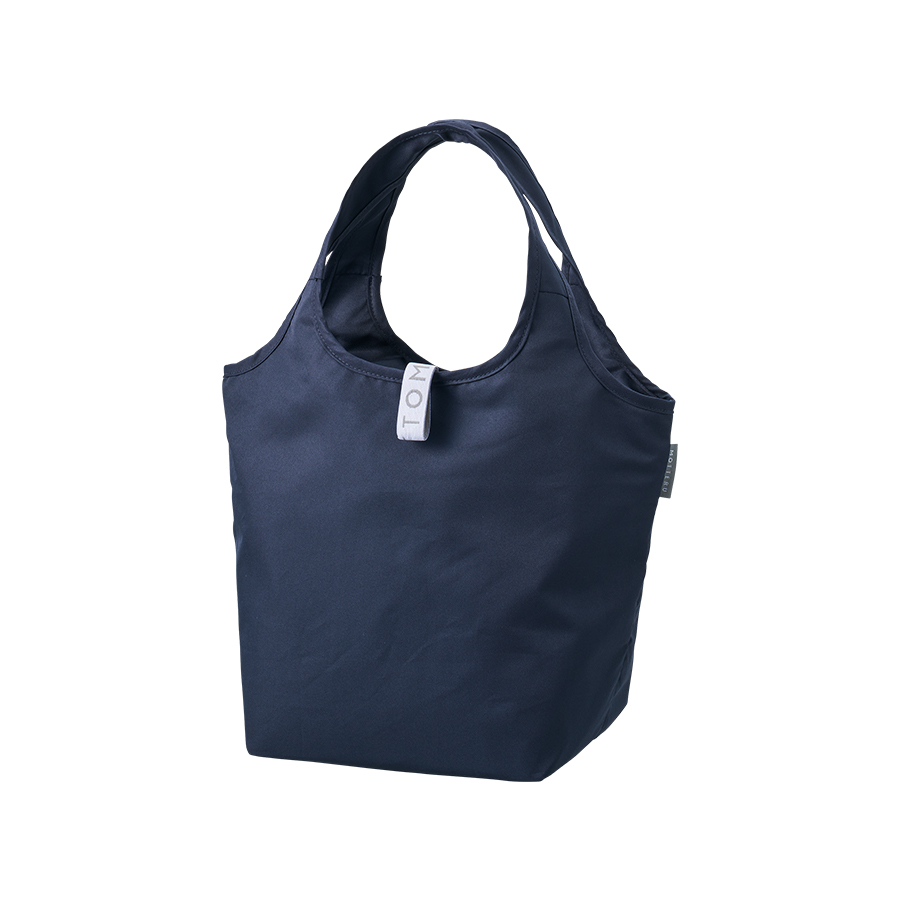 クルリト セルフレジで使いやすいコンパクトクーラーミニマルシェバッグ ネイビー