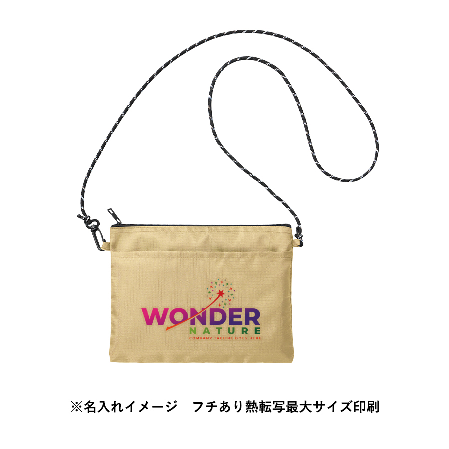 リップストップポケットサコッシュ ベージュ(TR-1425-028)画像-9