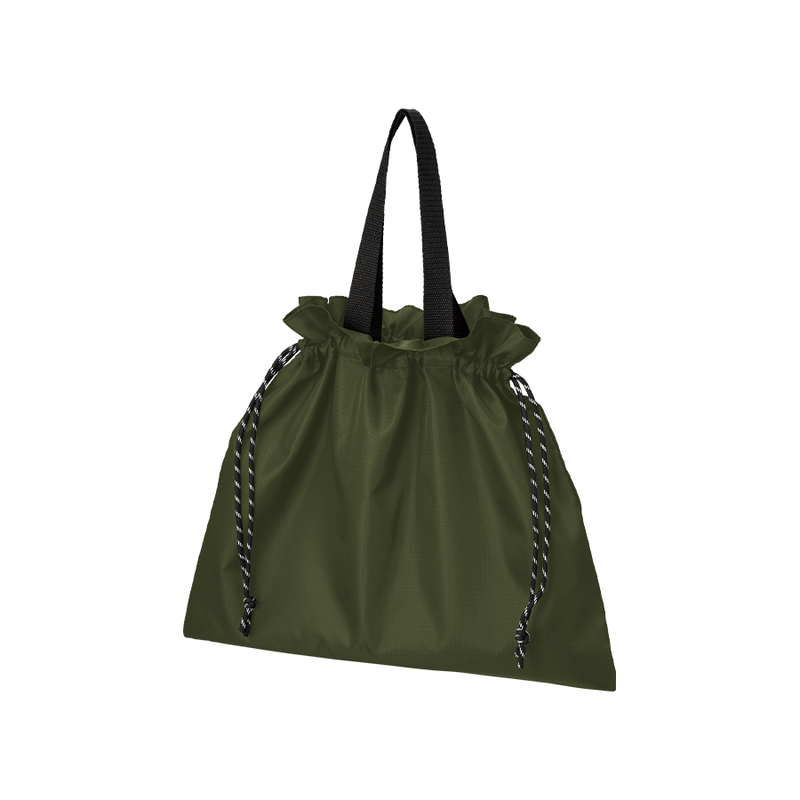 リップストップ巾着バッグ カーキ