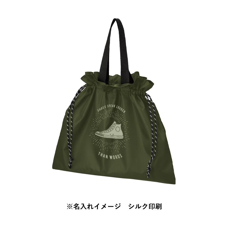 リップストップ巾着バッグ ベージュ(TR-1426-028)画像-7