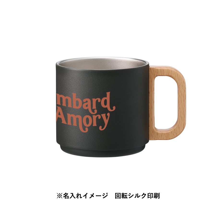 木製ハンドルサーモスタッキングマグ 350ml ホワイト（TS-1895-044）画像-10