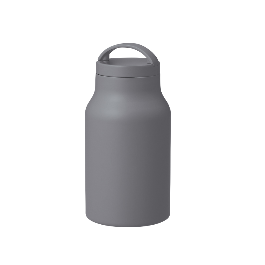Handitシンプルサーモボトル350ml　チャコールブラック