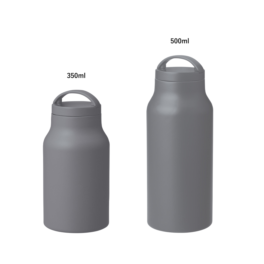 Handitシンプルサーモボトル350ml　チャコールブラック（TS-1922-009）画像-8