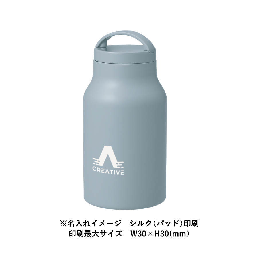 Handitシンプルサーモボトル350ml　チャコールブラック（TS-1922-009）画像-10