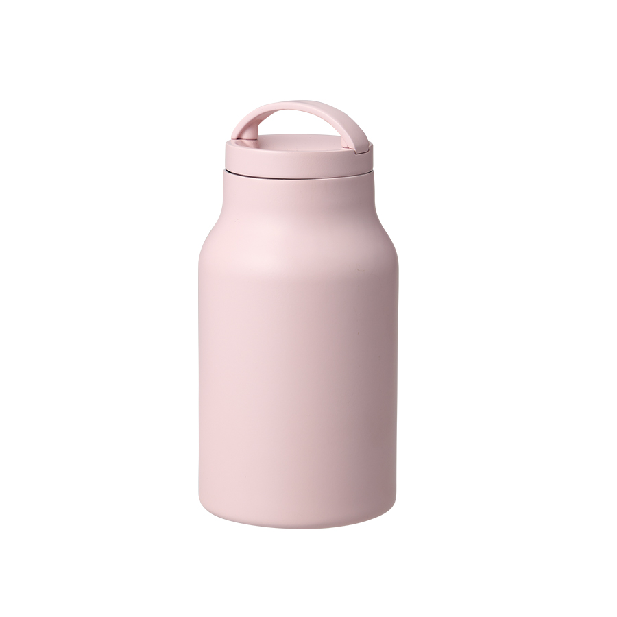 Handitシンプルサーモボトル350ml　ピンクベージュ
