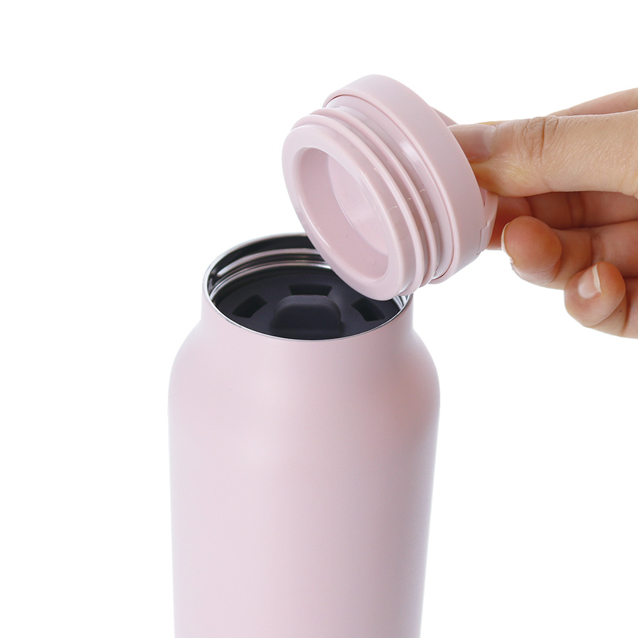 Handitシンプルサーモボトル500ml　ピンクベージュ（TS-1923-030）画像-12
