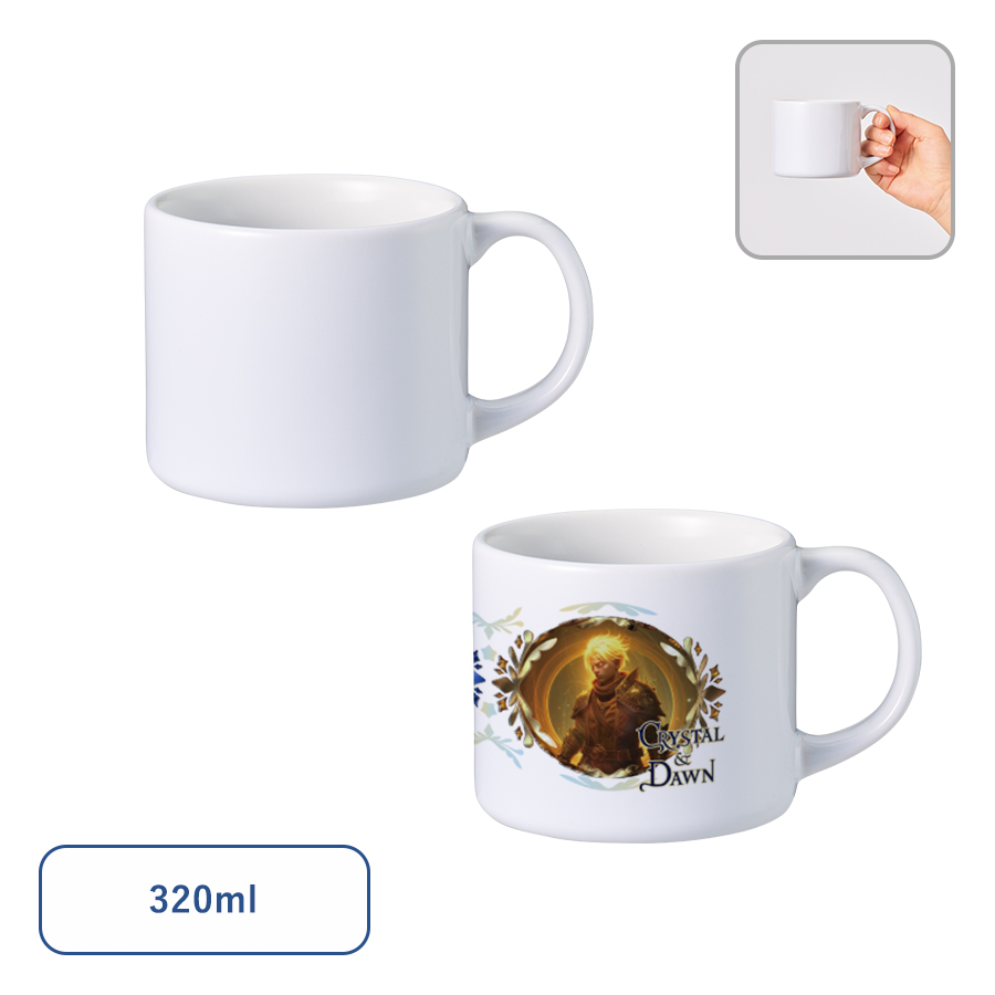 陶器マグストレート ショートワイド ホワイト(TS-1935-044)画像-3