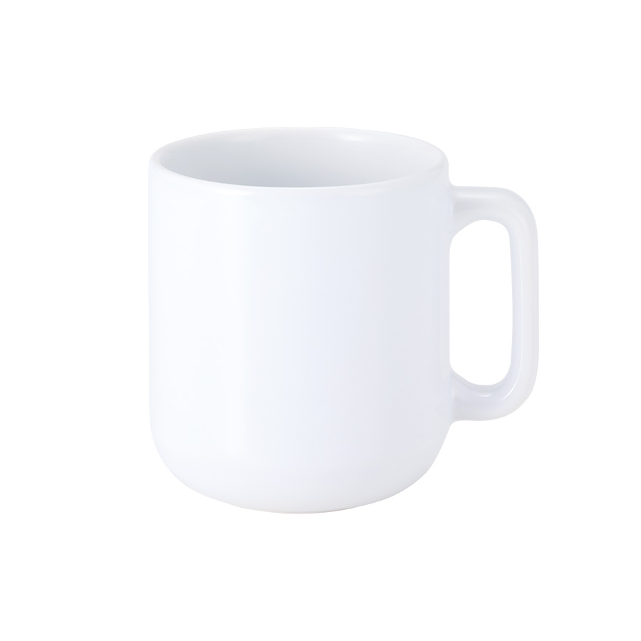 陶器マグストレート ラウンドボトム ホワイト