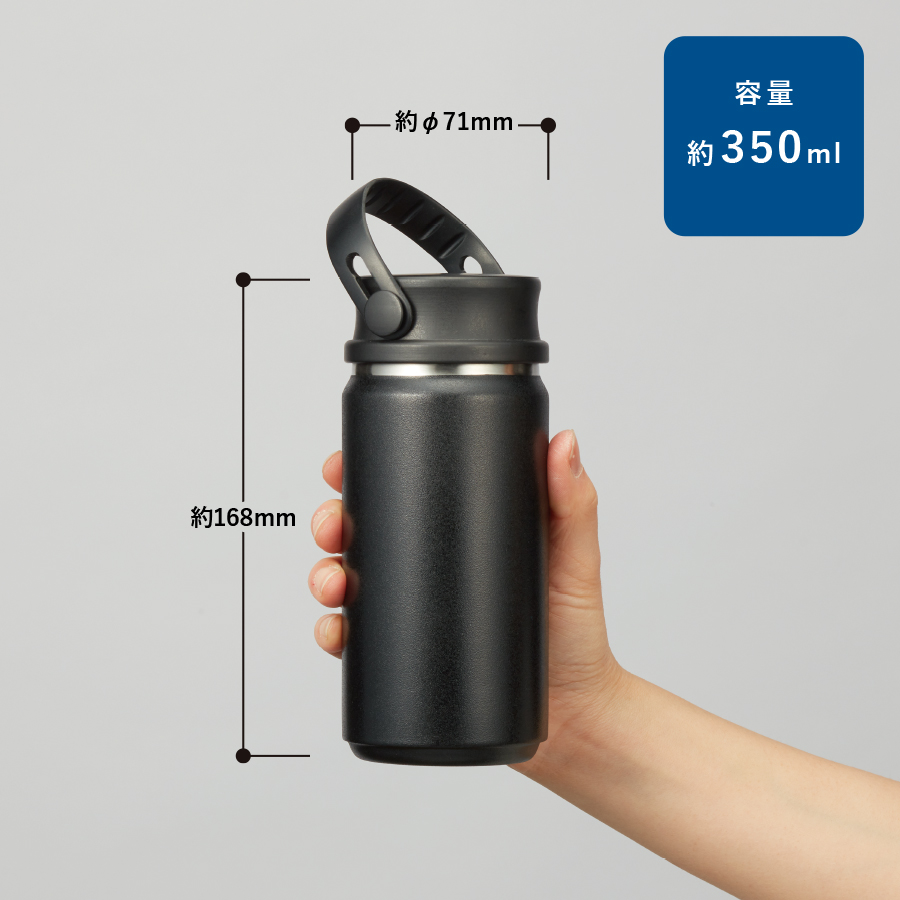 ZaLattoサーモハンドルスタイルボトル350ml ver.2 ロイヤルブルー(TS-1944-001)画像-3