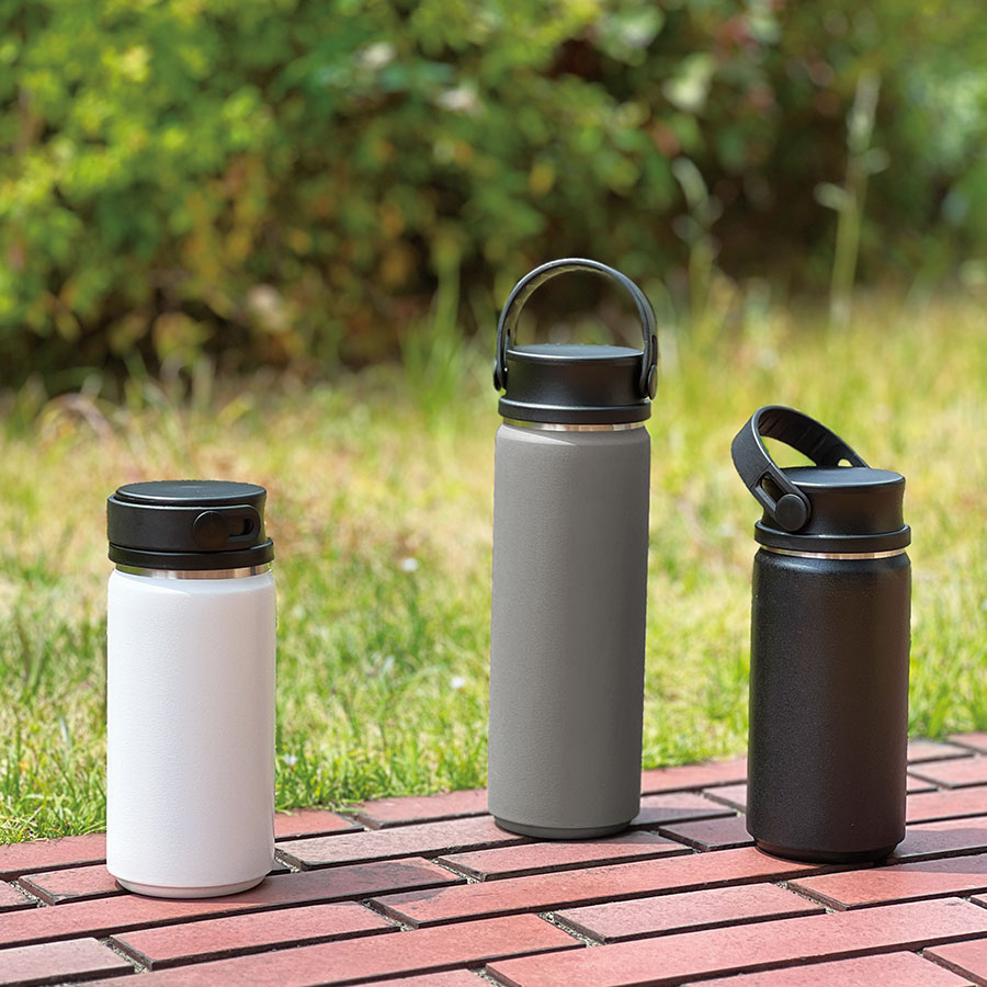 ZaLattoサーモハンドルスタイルボトル350ml ver.2 ダークシルバー(TS-1944-026)画像-2