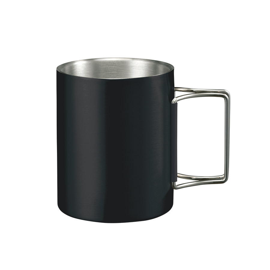 折りたたみハンドルステンレスマグ ver.2 ブラック