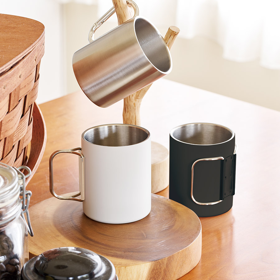 折りたたみハンドルステンレスマグ ver.2 ブラック(TS-1950-009)画像-2