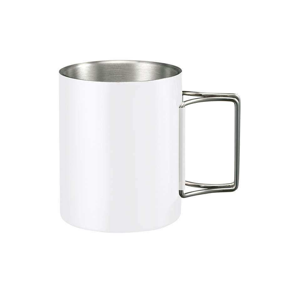 折りたたみハンドルステンレスマグ ver.2 ホワイト