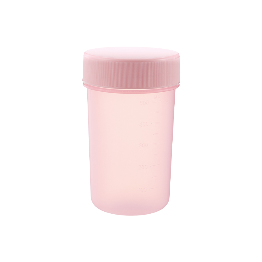 目盛り付シンプルシェイカーボトル680ml ピンク