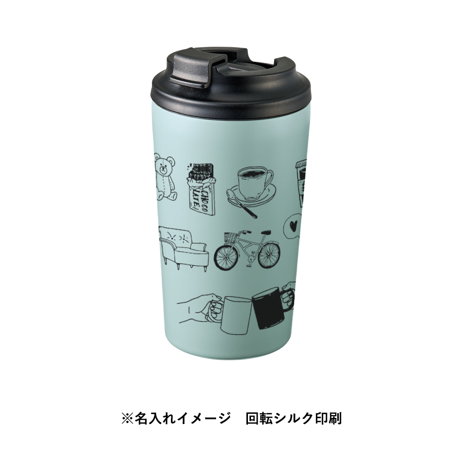 リッド付ステンレスサーモタンブラー450ml シルバー（TS-1967-005）画像-7