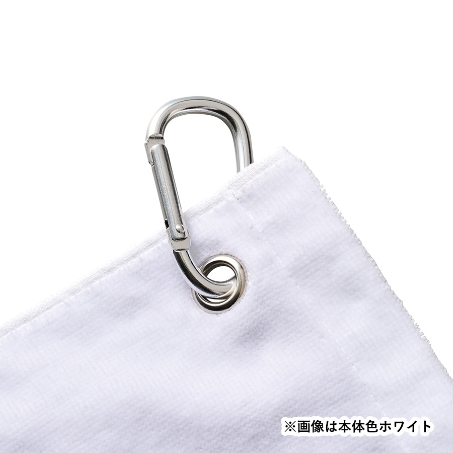 プリントしやすいコットンシャーリングカラビナ付ハンドタオル ホワイト（TT-0019-044）画像-17
