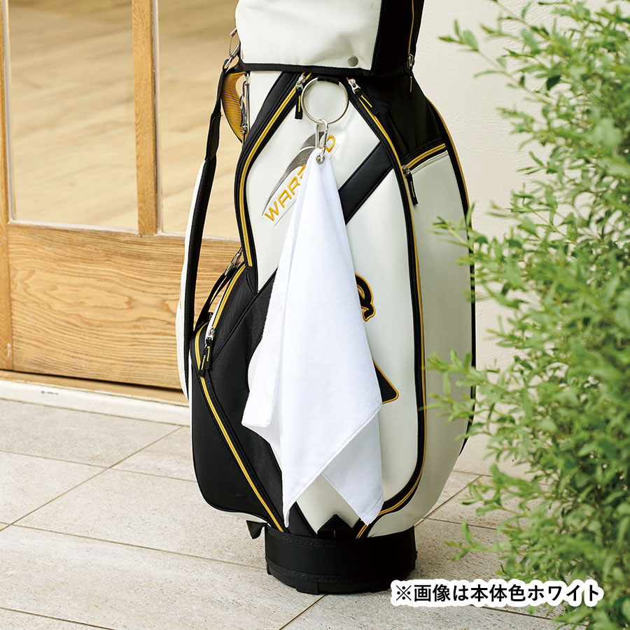 プリントしやすいコットンシャーリングカラビナ付フェイスタオル ライトグリーン（TT-0020-038）画像-13