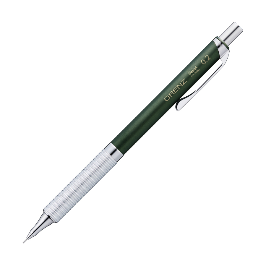 シャープペンシル オレンズ メタルグリップ ORENZ METAL GRIP 0.2mm ダークグリーン軸