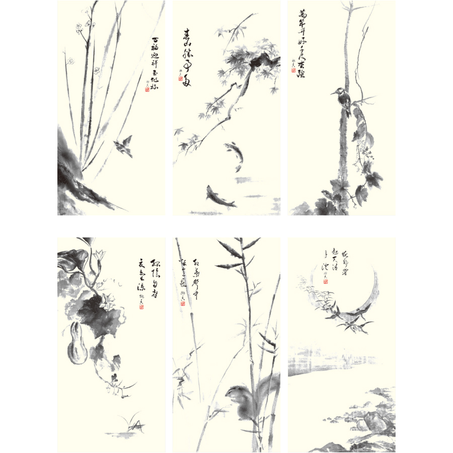 【超早割】水墨画(YK-601)画像-3